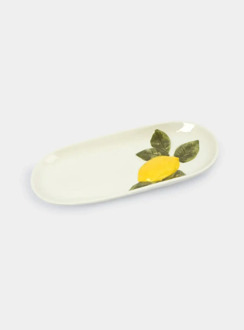 Блюдо, 32х16 см, фарфор P, овальное, молочное, Лимон, Limoncello ANNA LAFARG ANLAF-ARJ-290525-3