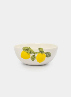 Салатник, 16х7 см, 700 мл, фарфор P, молочный, Лимоны, Limoncello ANNA LAFARG ANLAF-ARJ-290525-5