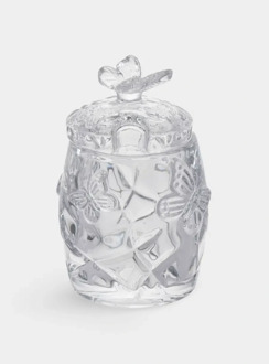 Сахарница, 11 см, 120 мл, с ложкой, стекло/сталь, Бабочка, Butterfly ANNA LAFARG ANLAF-HY-9907-0