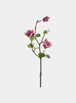 Ветка декоративная, 53 см, полиэстер/металл, Розовый цветок, Interior spring ANNA LAFARG ANLAF-LKMH1250105-PRPL