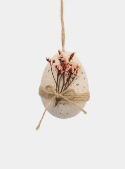 Подвеска, пасхальное яйцо, 9 см, пластик, сиреневая, Веточки, Interior Easter ANNA LAFARG ANLAF-LW2301