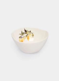 Салатник, 15х7 см, 530 мл, фарфор P, белый, Лимоны, Lemon branch ANNA LAFARG ANLAF-CHCM-230525-3